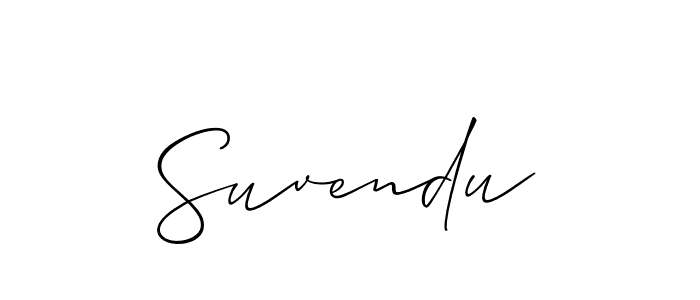 How to Draw Suvendu signature style? Allison_Script is a latest design signature styles for name Suvendu. Suvendu signature style 2 images and pictures png