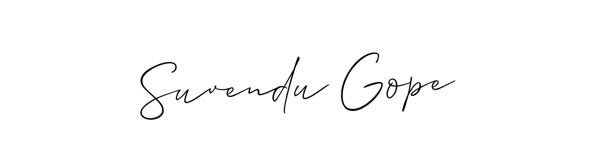 Best and Professional Signature Style for Suvendu Gope. Allison_Script Best Signature Style Collection. Suvendu Gope signature style 2 images and pictures png