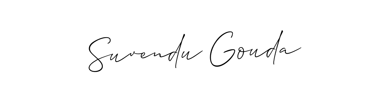 Similarly Allison_Script is the best handwritten signature design. Signature creator online .You can use it as an online autograph creator for name Suvendu Gouda. Suvendu Gouda signature style 2 images and pictures png