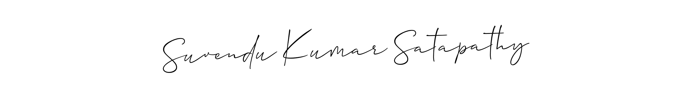 How to make Suvendu Kumar Satapathy signature? Allison_Script is a professional autograph style. Create handwritten signature for Suvendu Kumar Satapathy name. Suvendu Kumar Satapathy signature style 2 images and pictures png