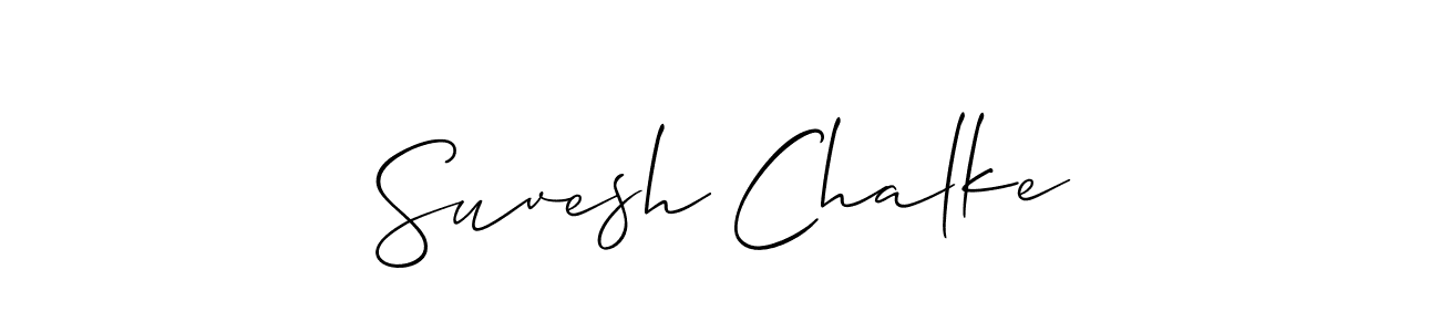 Similarly Allison_Script is the best handwritten signature design. Signature creator online .You can use it as an online autograph creator for name Suvesh Chalke. Suvesh Chalke signature style 2 images and pictures png