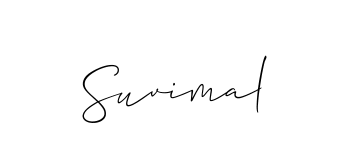 How to make Suvimal signature? Allison_Script is a professional autograph style. Create handwritten signature for Suvimal name. Suvimal signature style 2 images and pictures png