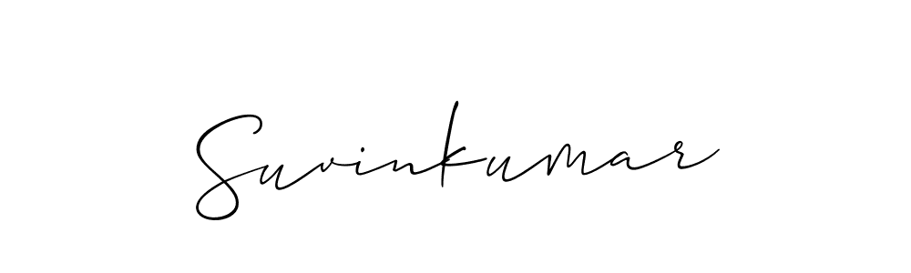 How to Draw Suvinkumar signature style? Allison_Script is a latest design signature styles for name Suvinkumar. Suvinkumar signature style 2 images and pictures png