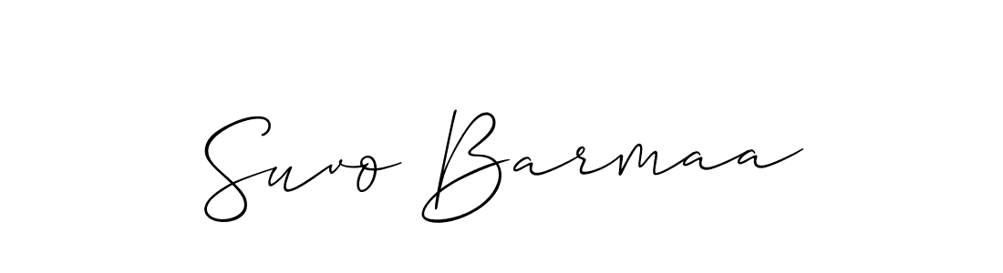 Also You can easily find your signature by using the search form. We will create Suvo Barmaa name handwritten signature images for you free of cost using Allison_Script sign style. Suvo Barmaa signature style 2 images and pictures png