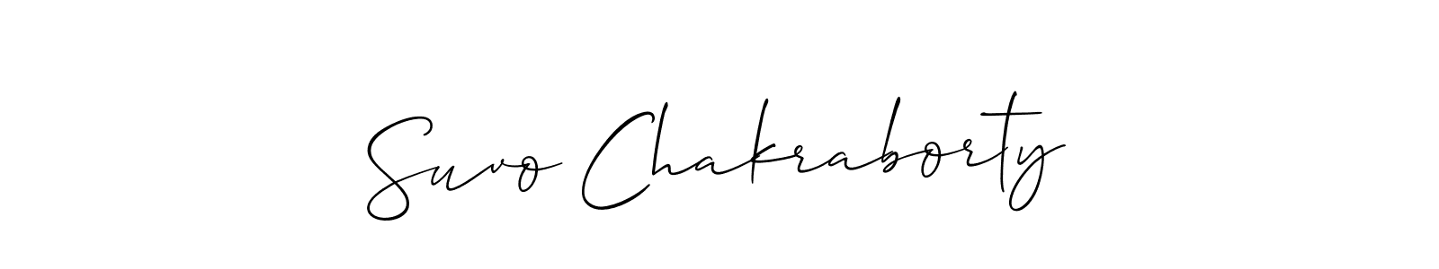 Best and Professional Signature Style for Suvo Chakraborty. Allison_Script Best Signature Style Collection. Suvo Chakraborty signature style 2 images and pictures png