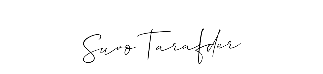 Design your own signature with our free online signature maker. With this signature software, you can create a handwritten (Allison_Script) signature for name Suvo Tarafder. Suvo Tarafder signature style 2 images and pictures png
