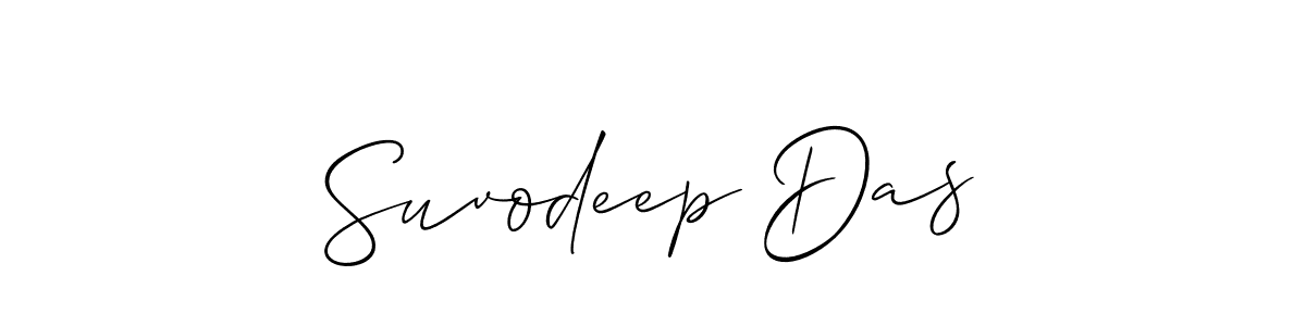 How to make Suvodeep Das name signature. Use Allison_Script style for creating short signs online. This is the latest handwritten sign. Suvodeep Das signature style 2 images and pictures png