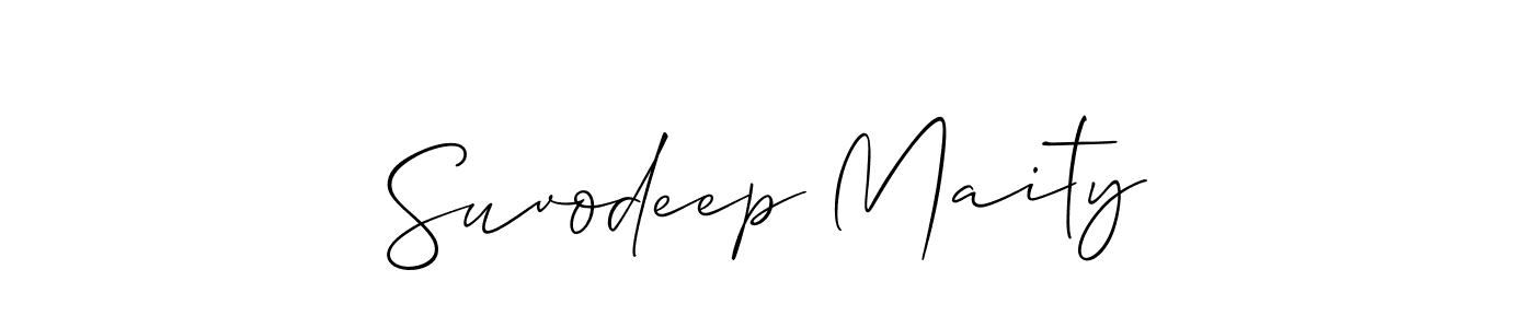 Use a signature maker to create a handwritten signature online. With this signature software, you can design (Allison_Script) your own signature for name Suvodeep Maity. Suvodeep Maity signature style 2 images and pictures png
