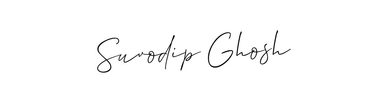 The best way (Allison_Script) to make a short signature is to pick only two or three words in your name. The name Suvodip Ghosh include a total of six letters. For converting this name. Suvodip Ghosh signature style 2 images and pictures png