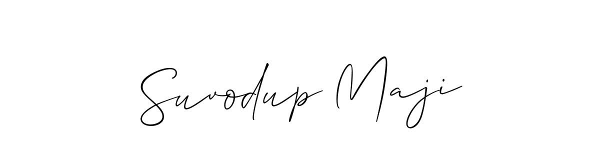 Design your own signature with our free online signature maker. With this signature software, you can create a handwritten (Allison_Script) signature for name Suvodup Maji. Suvodup Maji signature style 2 images and pictures png