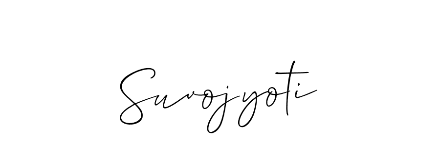 How to make Suvojyoti signature? Allison_Script is a professional autograph style. Create handwritten signature for Suvojyoti name. Suvojyoti signature style 2 images and pictures png