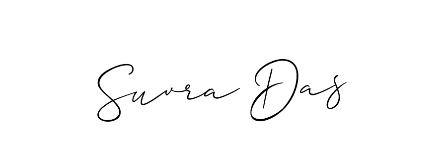 if you are searching for the best signature style for your name Suvra Das. so please give up your signature search. here we have designed multiple signature styles  using Allison_Script. Suvra Das signature style 2 images and pictures png