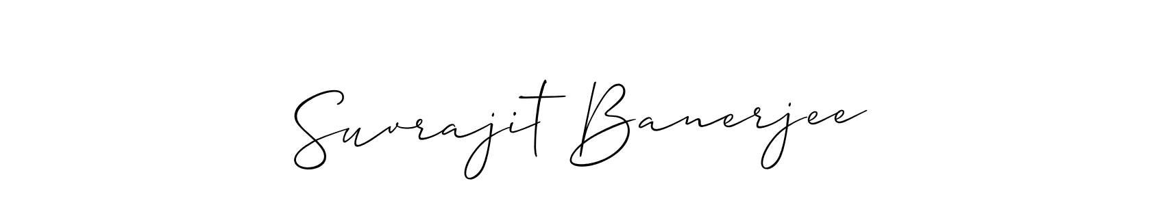 The best way (Allison_Script) to make a short signature is to pick only two or three words in your name. The name Suvrajit Banerjee include a total of six letters. For converting this name. Suvrajit Banerjee signature style 2 images and pictures png