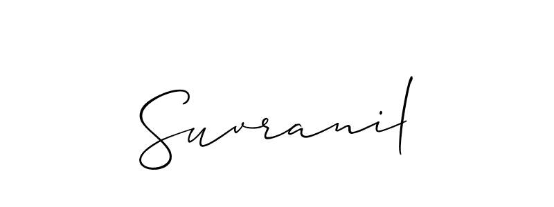 Also we have Suvranil name is the best signature style. Create professional handwritten signature collection using Allison_Script autograph style. Suvranil signature style 2 images and pictures png