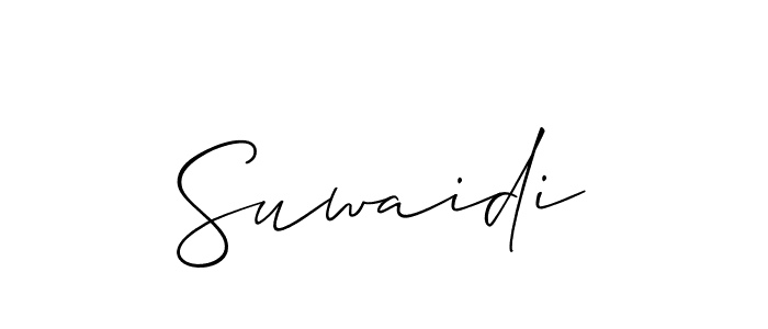 Create a beautiful signature design for name Suwaidi. With this signature (Allison_Script) fonts, you can make a handwritten signature for free. Suwaidi signature style 2 images and pictures png