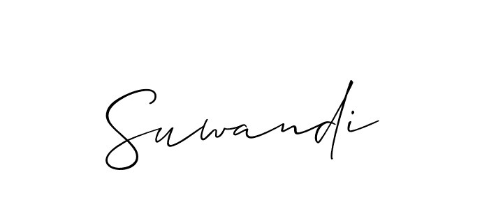 Best and Professional Signature Style for Suwandi. Allison_Script Best Signature Style Collection. Suwandi signature style 2 images and pictures png