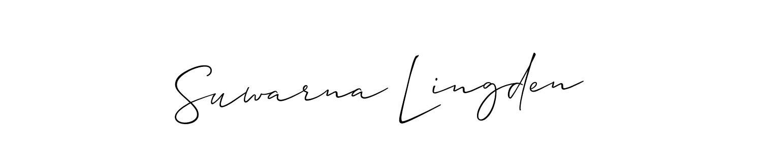 You can use this online signature creator to create a handwritten signature for the name Suwarna Lingden. This is the best online autograph maker. Suwarna Lingden signature style 2 images and pictures png