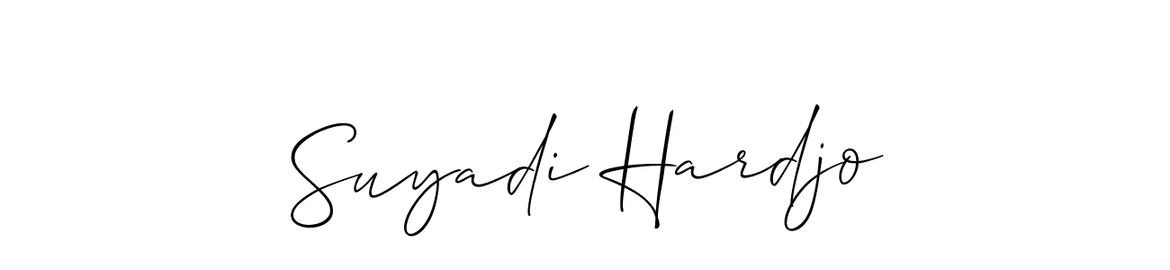 Also we have Suyadi Hardjo name is the best signature style. Create professional handwritten signature collection using Allison_Script autograph style. Suyadi Hardjo signature style 2 images and pictures png