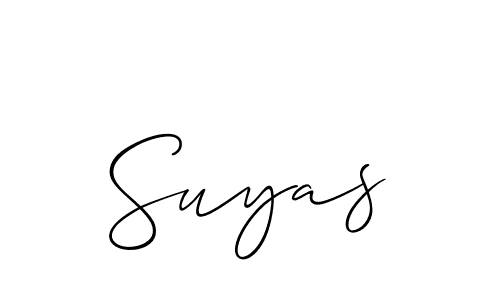 Allison_Script is a professional signature style that is perfect for those who want to add a touch of class to their signature. It is also a great choice for those who want to make their signature more unique. Get Suyas name to fancy signature for free. Suyas signature style 2 images and pictures png