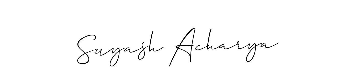 See photos of Suyash Acharya official signature by Spectra . Check more albums & portfolios. Read reviews & check more about Allison_Script font. Suyash Acharya signature style 2 images and pictures png