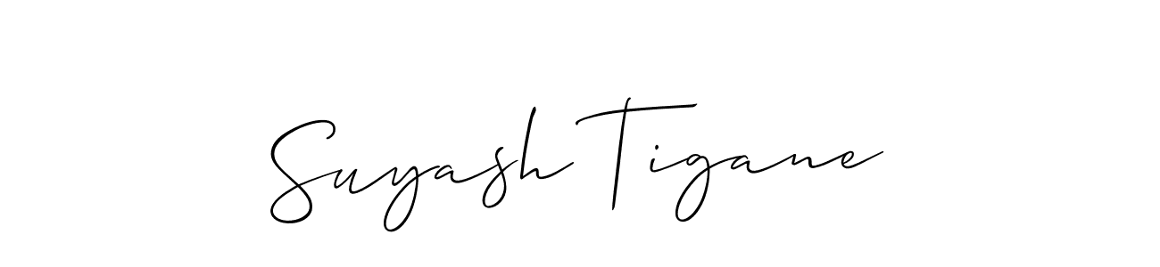 if you are searching for the best signature style for your name Suyash Tigane. so please give up your signature search. here we have designed multiple signature styles  using Allison_Script. Suyash Tigane signature style 2 images and pictures png