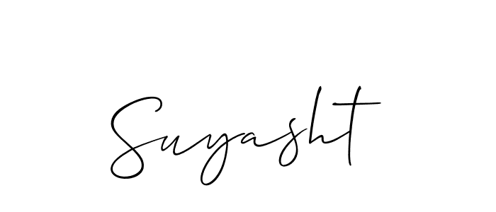 How to make Suyasht name signature. Use Allison_Script style for creating short signs online. This is the latest handwritten sign. Suyasht signature style 2 images and pictures png