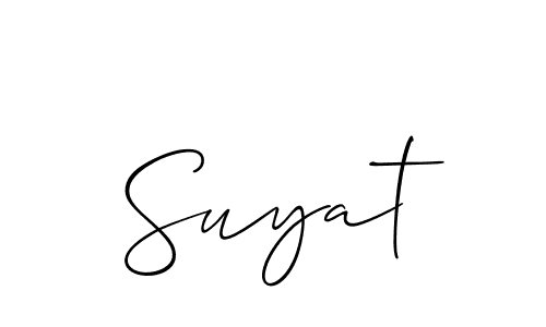 Check out images of Autograph of Suyat name. Actor Suyat Signature Style. Allison_Script is a professional sign style online. Suyat signature style 2 images and pictures png
