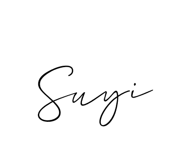 You should practise on your own different ways (Allison_Script) to write your name (Suyi) in signature. don't let someone else do it for you. Suyi signature style 2 images and pictures png