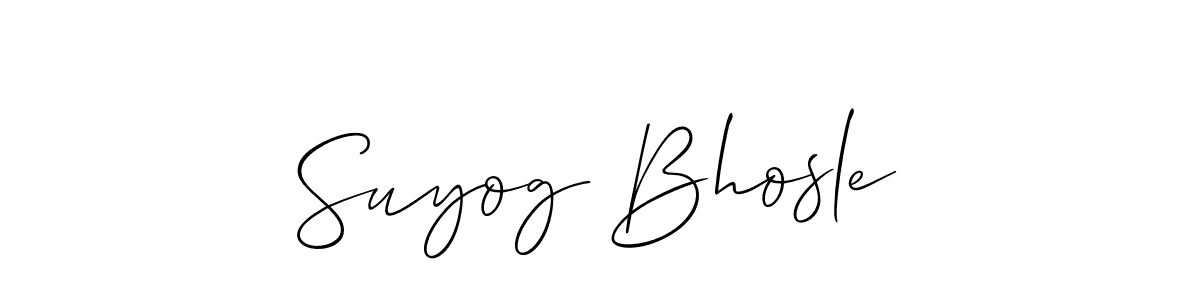 Similarly Allison_Script is the best handwritten signature design. Signature creator online .You can use it as an online autograph creator for name Suyog Bhosle. Suyog Bhosle signature style 2 images and pictures png