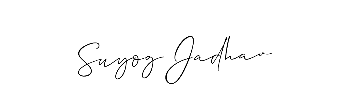 Make a beautiful signature design for name Suyog Jadhav. Use this online signature maker to create a handwritten signature for free. Suyog Jadhav signature style 2 images and pictures png