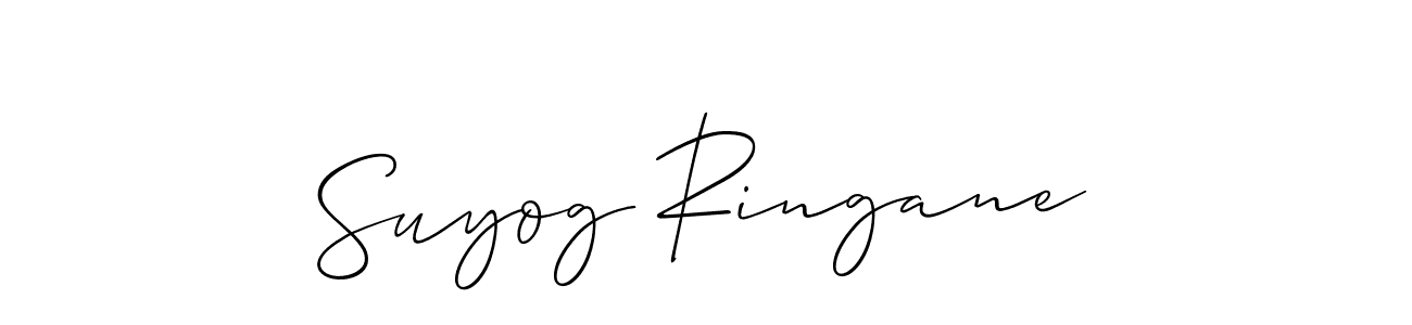 Once you've used our free online signature maker to create your best signature Allison_Script style, it's time to enjoy all of the benefits that Suyog Ringane name signing documents. Suyog Ringane signature style 2 images and pictures png