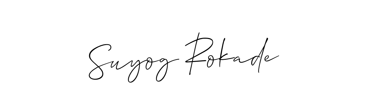 Once you've used our free online signature maker to create your best signature Allison_Script style, it's time to enjoy all of the benefits that Suyog Rokade name signing documents. Suyog Rokade signature style 2 images and pictures png