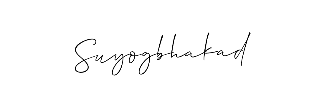 Once you've used our free online signature maker to create your best signature Allison_Script style, it's time to enjoy all of the benefits that Suyogbhakad name signing documents. Suyogbhakad signature style 2 images and pictures png