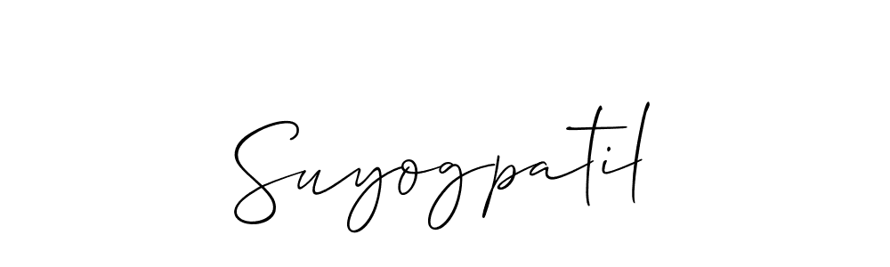 Also we have Suyogpatil name is the best signature style. Create professional handwritten signature collection using Allison_Script autograph style. Suyogpatil signature style 2 images and pictures png