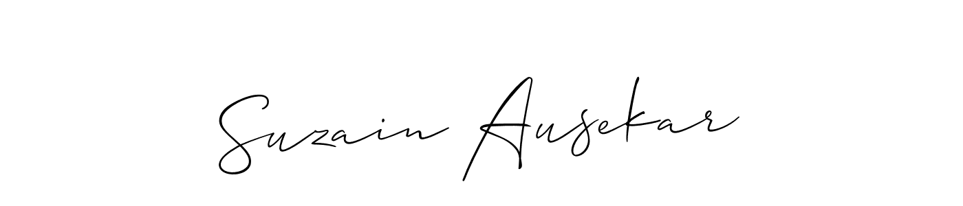 Also You can easily find your signature by using the search form. We will create Suzain Ausekar name handwritten signature images for you free of cost using Allison_Script sign style. Suzain Ausekar signature style 2 images and pictures png