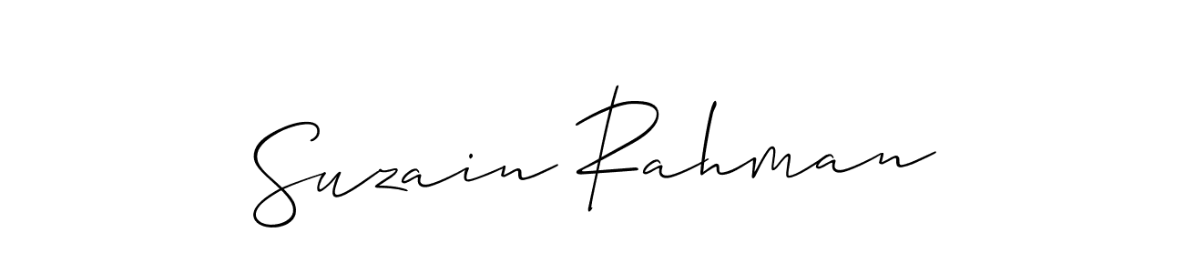 Once you've used our free online signature maker to create your best signature Allison_Script style, it's time to enjoy all of the benefits that Suzain Rahman name signing documents. Suzain Rahman signature style 2 images and pictures png