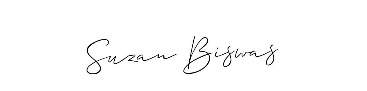 Make a beautiful signature design for name Suzan Biswas. Use this online signature maker to create a handwritten signature for free. Suzan Biswas signature style 2 images and pictures png