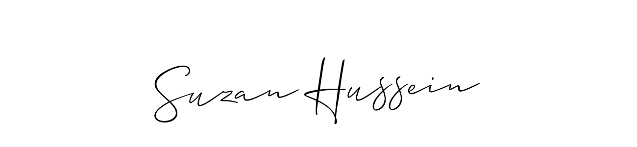 Make a short Suzan Hussein signature style. Manage your documents anywhere anytime using Allison_Script. Create and add eSignatures, submit forms, share and send files easily. Suzan Hussein signature style 2 images and pictures png