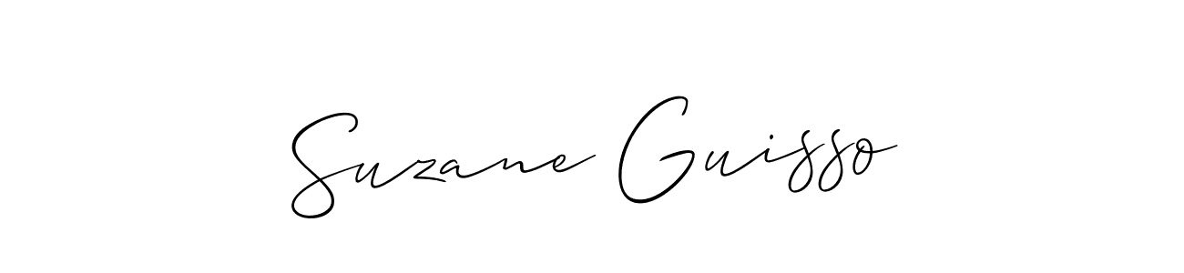 Create a beautiful signature design for name Suzane Guisso. With this signature (Allison_Script) fonts, you can make a handwritten signature for free. Suzane Guisso signature style 2 images and pictures png