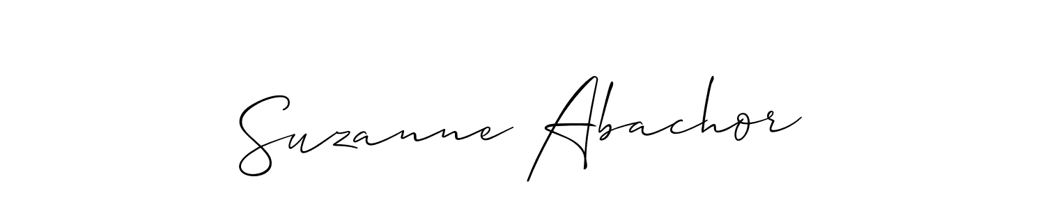 Best and Professional Signature Style for Suzanne Abachor. Allison_Script Best Signature Style Collection. Suzanne Abachor signature style 2 images and pictures png
