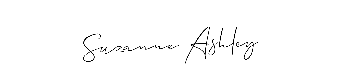 Create a beautiful signature design for name Suzanne Ashley. With this signature (Allison_Script) fonts, you can make a handwritten signature for free. Suzanne Ashley signature style 2 images and pictures png