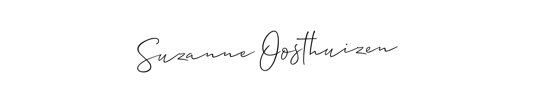 You should practise on your own different ways (Allison_Script) to write your name (Suzanne Oosthuizen) in signature. don't let someone else do it for you. Suzanne Oosthuizen signature style 2 images and pictures png