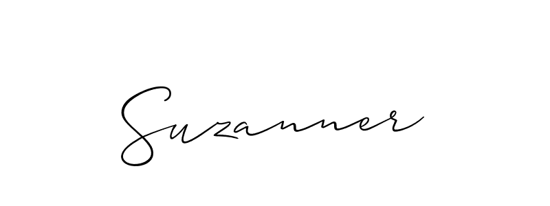 if you are searching for the best signature style for your name Suzanner. so please give up your signature search. here we have designed multiple signature styles  using Allison_Script. Suzanner signature style 2 images and pictures png