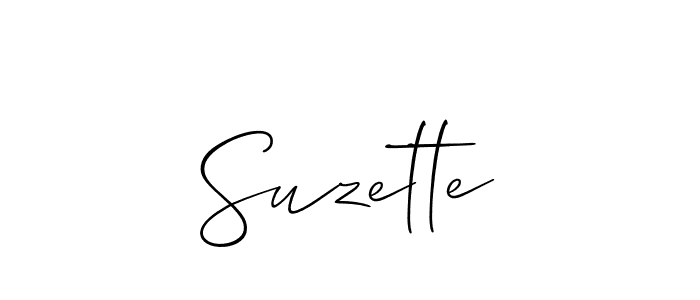 if you are searching for the best signature style for your name Suzette. so please give up your signature search. here we have designed multiple signature styles  using Allison_Script. Suzette signature style 2 images and pictures png