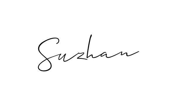 How to make Suzhan name signature. Use Allison_Script style for creating short signs online. This is the latest handwritten sign. Suzhan signature style 2 images and pictures png