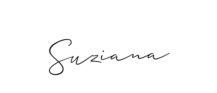Make a short Suziana signature style. Manage your documents anywhere anytime using Allison_Script. Create and add eSignatures, submit forms, share and send files easily. Suziana signature style 2 images and pictures png