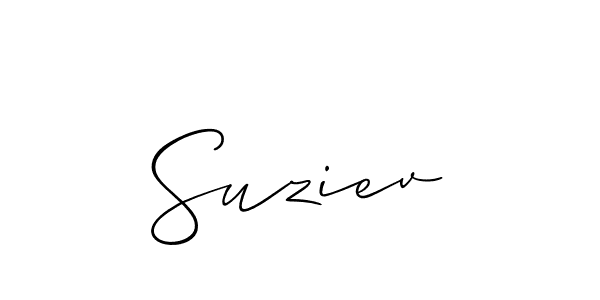 Make a short Suziev signature style. Manage your documents anywhere anytime using Allison_Script. Create and add eSignatures, submit forms, share and send files easily. Suziev signature style 2 images and pictures png