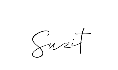 You should practise on your own different ways (Allison_Script) to write your name (Suzit) in signature. don't let someone else do it for you. Suzit signature style 2 images and pictures png