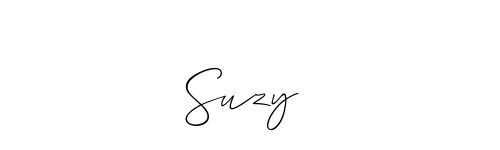Allison_Script is a professional signature style that is perfect for those who want to add a touch of class to their signature. It is also a great choice for those who want to make their signature more unique. Get Suzy❤️ name to fancy signature for free. Suzy❤️ signature style 2 images and pictures png