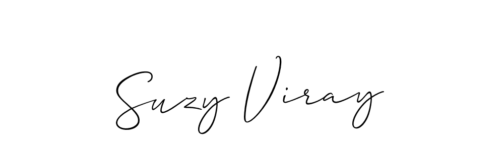Best and Professional Signature Style for Suzy Viray. Allison_Script Best Signature Style Collection. Suzy Viray signature style 2 images and pictures png